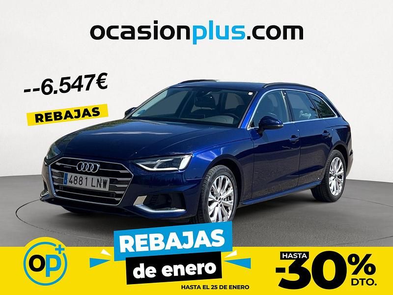 Azul Usado 2021 Audi A4 Advanced Plus Familiar | 26.650 € (Precio justo) - Imagen 1/4