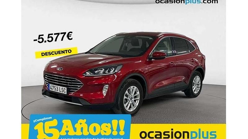 Rojo Usado 2021 Ford Kuga Titanium SUV | 16.773 € (Super precio) - Imagen 1/4