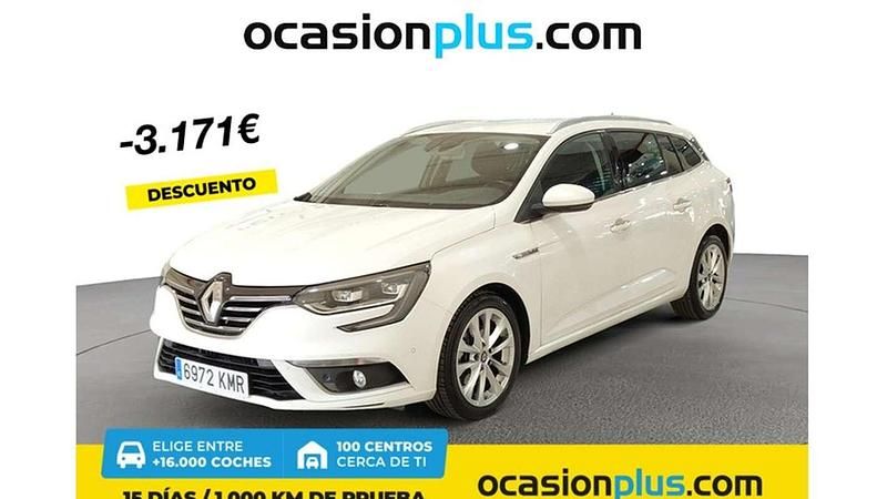 Blanco Usado 2018 Renault Mégane GrandTour Zen Familiar | 13.218 € (Super precio) - Imagen 1/4