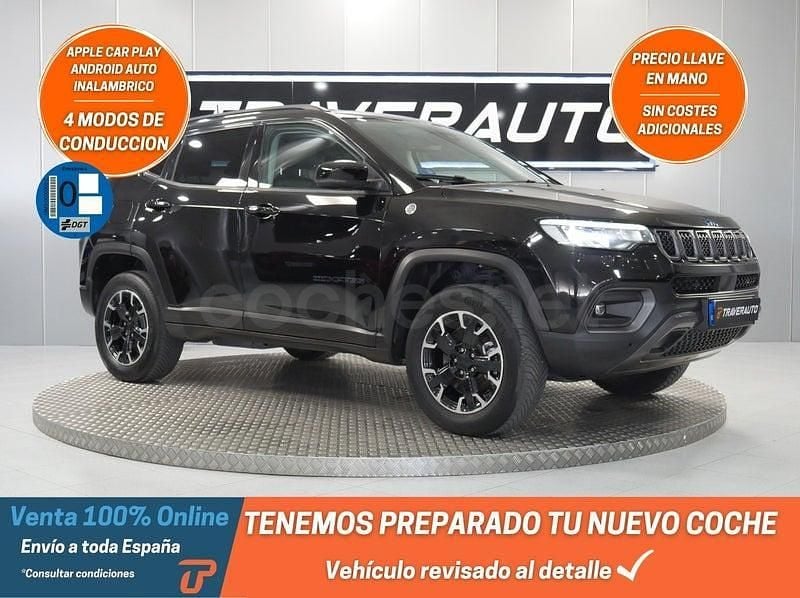 Usado Jeep Compass Trailhawk 241 CV (177 kW) 2022 Negro SUV