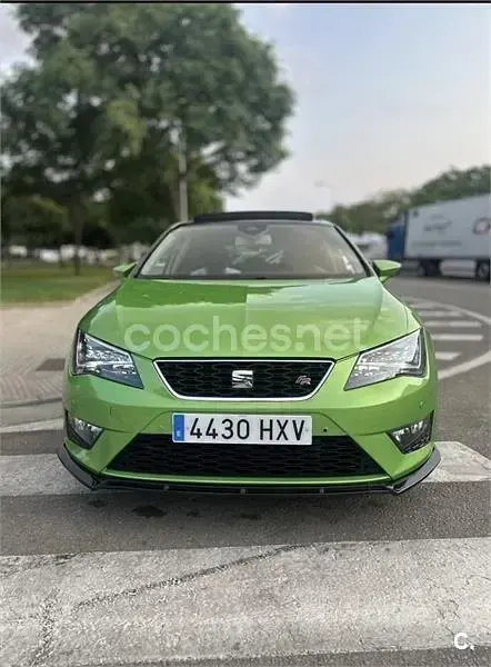 Usado Seat Leon I-Tech 150 CV (110 kW) 2014 Verde Berlina