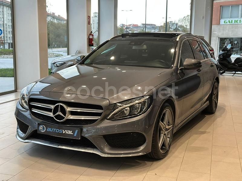 Usado Mercedes C220 194 CV (142 kW) 2018 Gris / plata Familiar