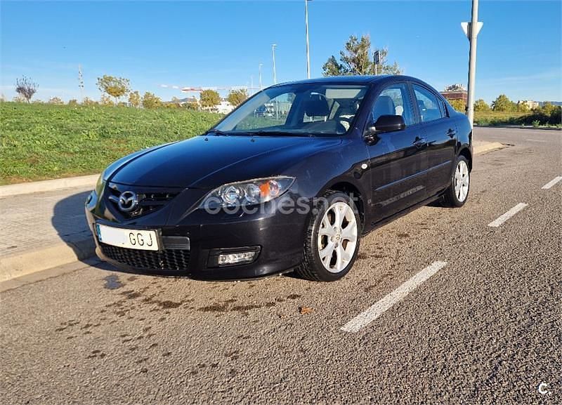 Usado Mazda 3 Sportive 150 CV (110 kW) 2008 Negro Berlina