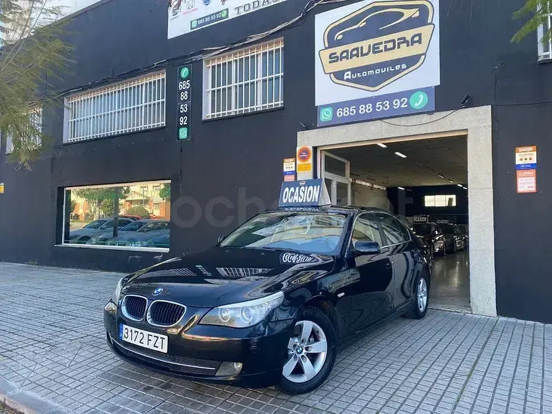 Usado BMW 520 177 CV (130 kW) 2008 Negro Berlina