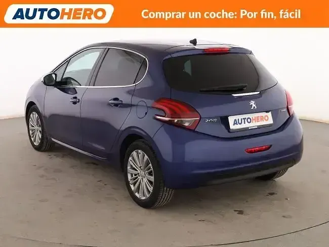Usado Peugeot 208 Allure 110 CV (80 kW) 2016 Azul Utilitario