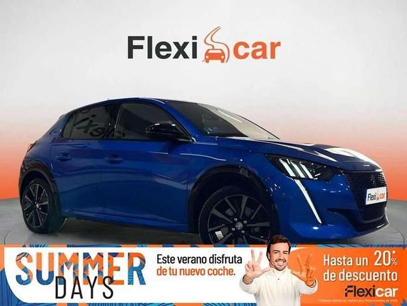Azul Usado 2023 Peugeot e-208 GT Utilitario | 16.990 € (Super precio) - Imagen 1/4