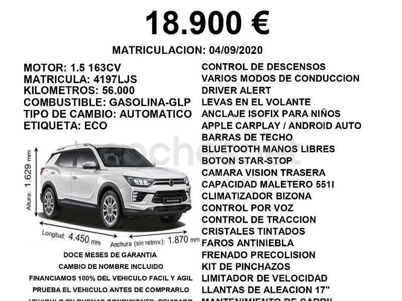 Usado SsangYong Korando 163 CV (119 kW) 2020 Granate SUV