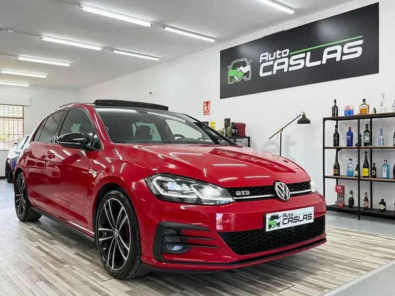 Usado VW Golf VII GTD 184 CV (135 kW) 2018 Rojo Berlina