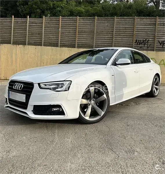 Usado Audi A5 Sportback S-Line 190 CV (139 kW) 2015 Blanco Utilitario