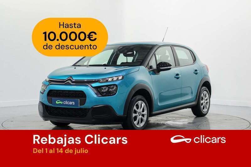 Azul Usado 2021 Citroën C3 Live Utilitario | 9490 € (Precio justo) - Imagen 1/4