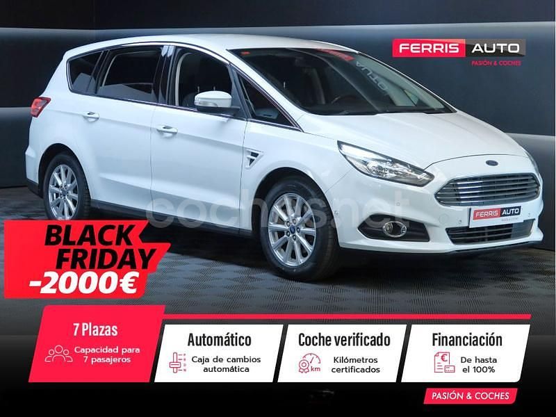 Blanco Usado 2017 Ford S-MAX Titanium Monovolumen | 15.890 € (Buen precio) - Imagen 1/4