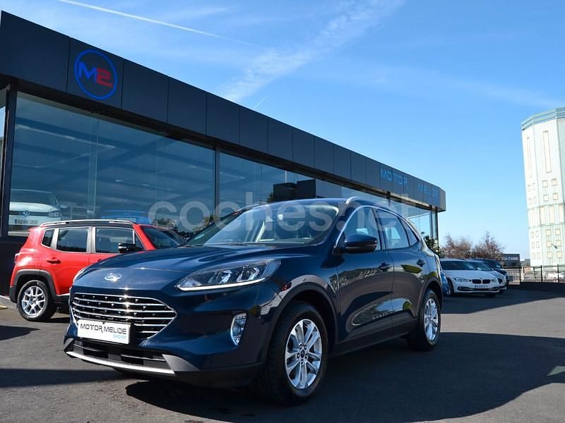 Azul Usado 2021 Ford Kuga Titanium SUV | 23.990 € (Un poco caro) - Imagen 1/4