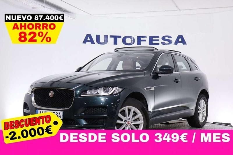 Usado Jaguar F-Pace Portfolio 300 CV (220 kW) 2017 Verde SUV