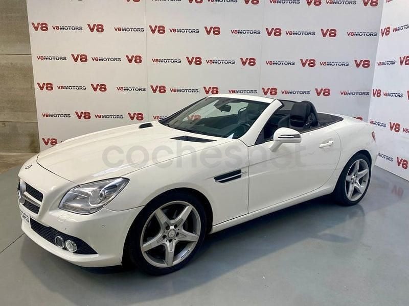Usado Mercedes SLK250 204 CV (150 kW) 2014 Blanco Descapotable