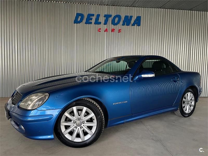 Azul Usado 2000 Mercedes SLK200 Descapotable | 7900 € (Precio justo) - Imagen 1/4