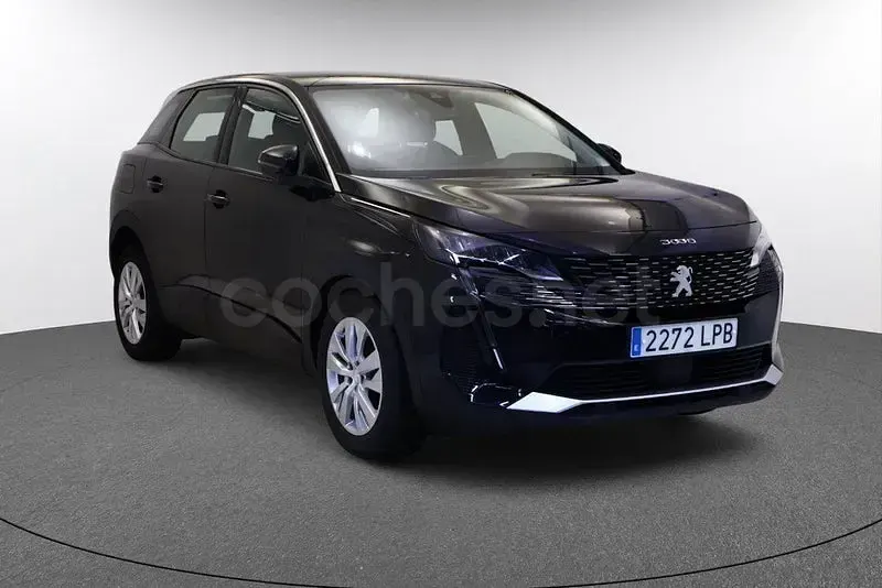 Usado Peugeot 3008 Active 130 CV (95 kW) 2021 Negro SUV