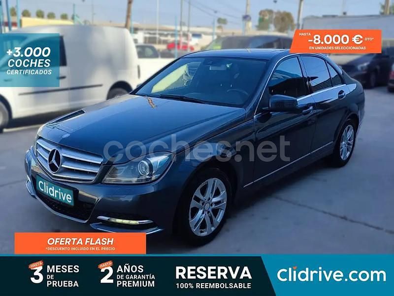 Gris / plata Usado 2012 Mercedes C200 Avantgarde Berlina | 11.190 € (Un poco caro) - Imagen 1/3