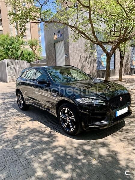 Negro Usado 2019 Jaguar F-Pace R-Sport SUV | 25.600 € (Un poco caro) - Imagen 1/4