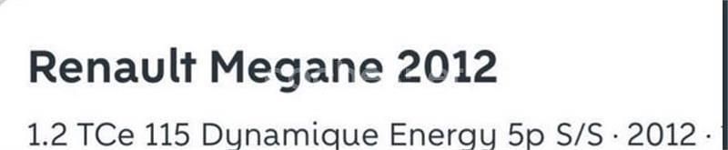 Usado Renault Mégane Dynamique 115 CV (84 kW) 2012 Negro Berlina