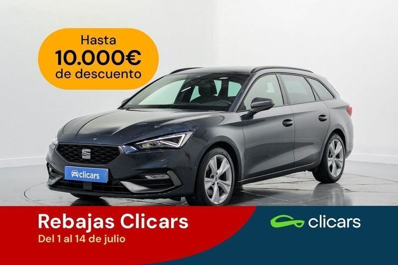 Gris Usado 2021 Seat Leon FR Familiar | 18.690 € (Precio justo) - Imagen 1/2