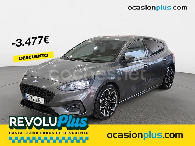 Gris / plata Usado 2021 Ford Focus ST-Line Berlina | 18.450 € (Un poco caro) - Imagen 1/4