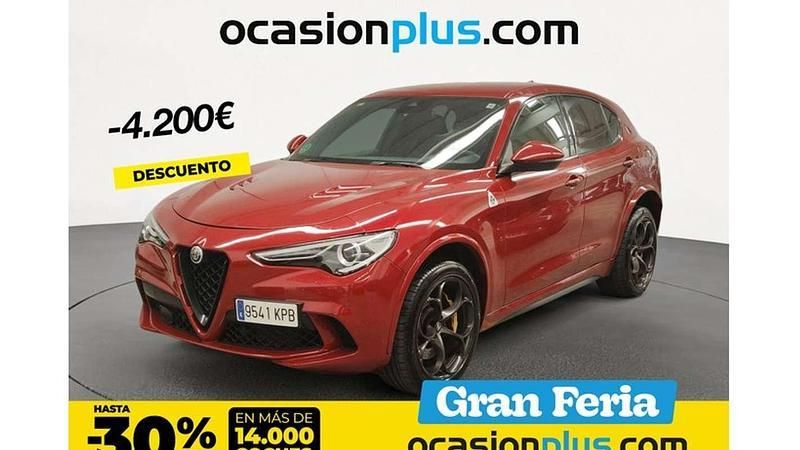 Rojo Usado 2018 Alfa Romeo Stelvio Quadrifoglio SUV | 42.000 € (Precio justo) - Imagen 1/4