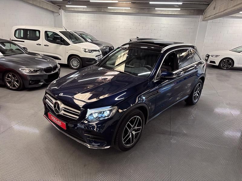 Usado Mercedes GLC250 AMG 211 CV (155 kW) 2018 Azul cavansita SUV