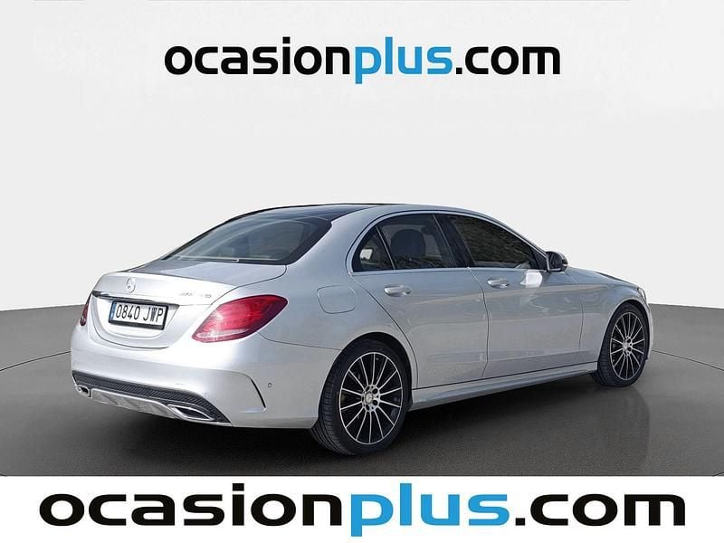 Usado Mercedes C220 AMG 170 CV (125 kW) 2017 Gris plata Berlina