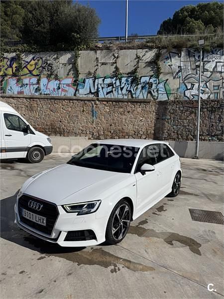Usado Audi A3 S-Line 116 CV (85 kW) 2020 Blanco Berlina
