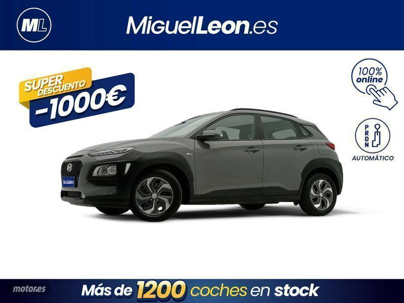 Gris Usado 2020 Hyundai Kona SUV | 17.985 € (Precio justo) - Imagen 1/3