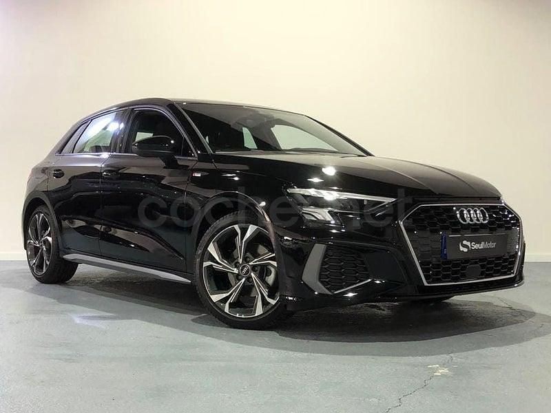 Usado Audi A3 S-Line 150 CV (110 kW) 2022 Negro Berlina