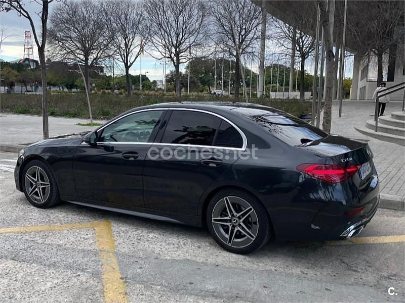 Usado Mercedes C200 184 CV (135 kW) 2022 Negro Berlina