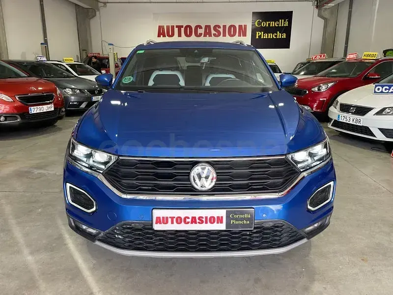 Usado VW T-Roc Sport 150 CV (110 kW) 2019 Azul SUV