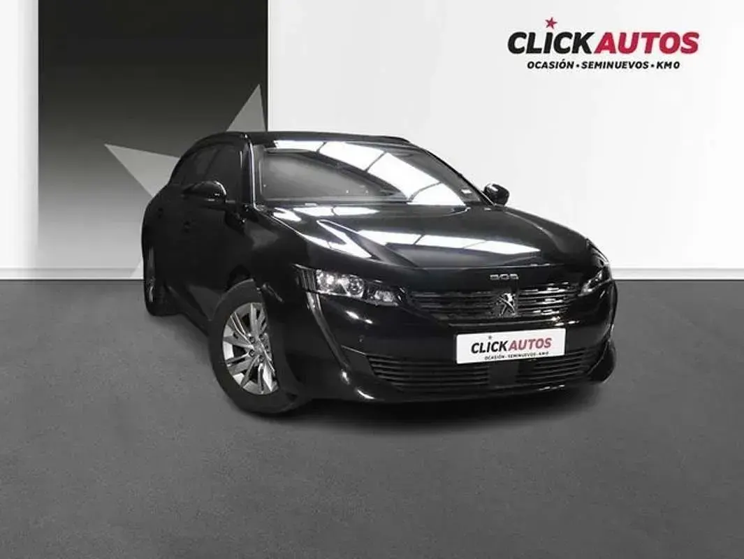 Usado Peugeot 508 Active 131 CV (96 kW) 2022 Negro Berlina