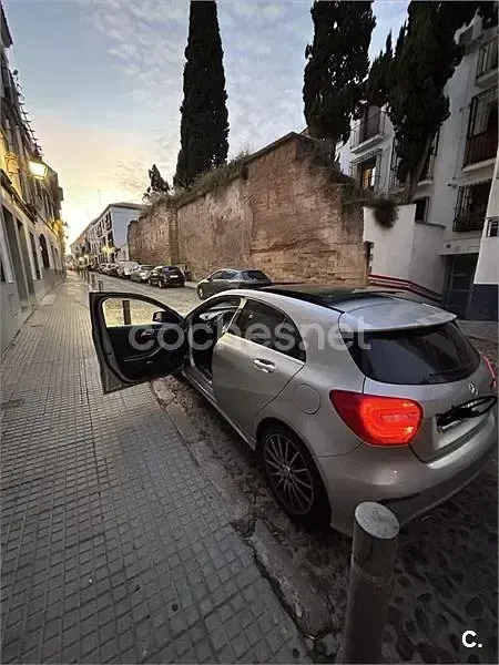 Usado Mercedes A200 AMG line 136 CV (100 kW) 2014 Gris / plata Utilitario