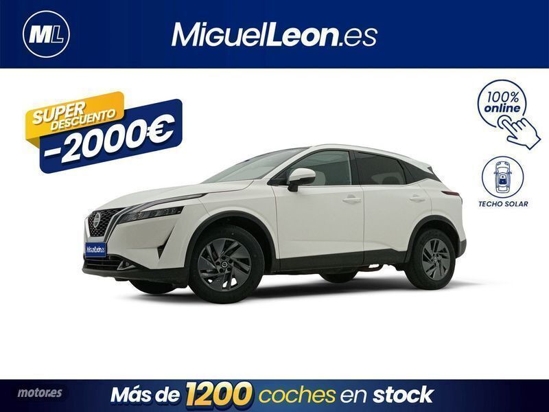 Blanco Usado 2022 Nissan Qashqai Acenta SUV | 21.985 € (Precio justo) - Imagen 1/3