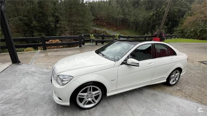Usado Mercedes C250 Avantgarde 204 CV (150 kW) 2010 Blanco Berlina