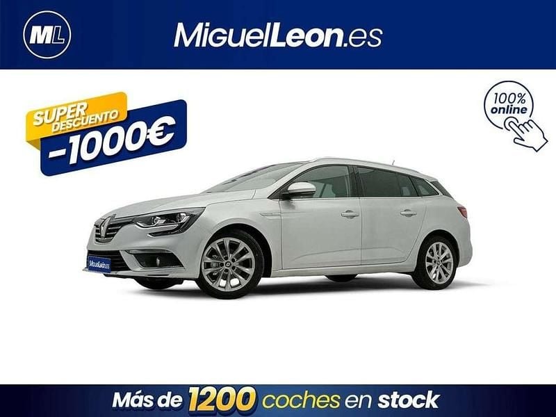Gris Usado 2017 Renault Mégane GrandTour Zen Familiar | 10.985 € (Buen precio) - Imagen 1/3