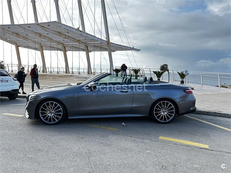 Usado Mercedes E220 170 CV (125 kW) 2018 Gris / plata Descapotable