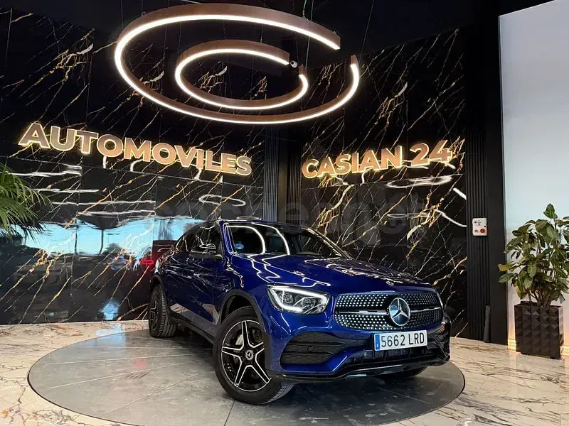 Usado Mercedes GLC300e 320 CV (235 kW) 2021 Azul SUV
