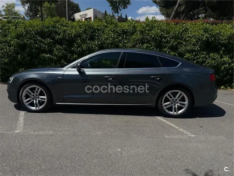 Usado Audi A5 Sportback S-Line 177 CV (130 kW) 2014 Gris / plata Utilitario