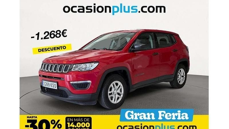 Rojo Usado 2018 Jeep Compass Sport SUV | 12.682 € (Super precio) - Imagen 1/4