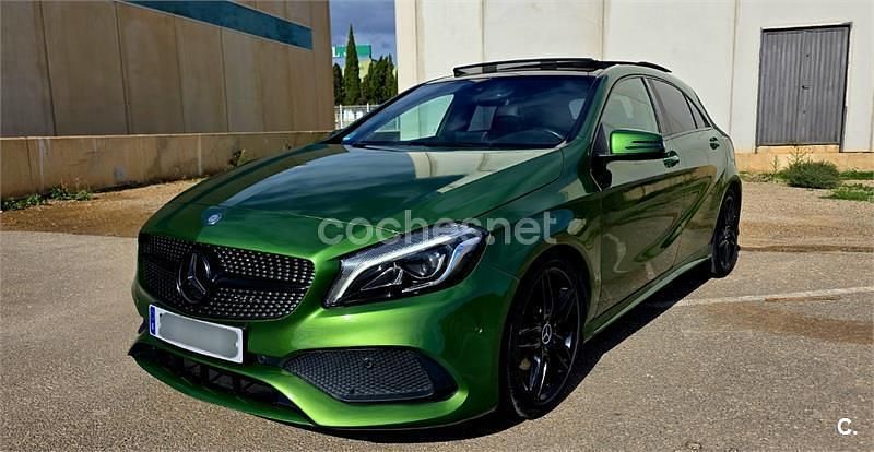 Verde Usado 2016 Mercedes A200 AMG line Berlina | 18.000 € (Precio justo) - Imagen 1/4