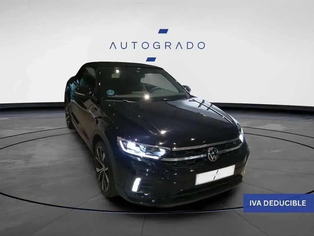 Usado VW T-Roc Cabriolet R-line 150 CV (110 kW) 2022 Negro Descapotable