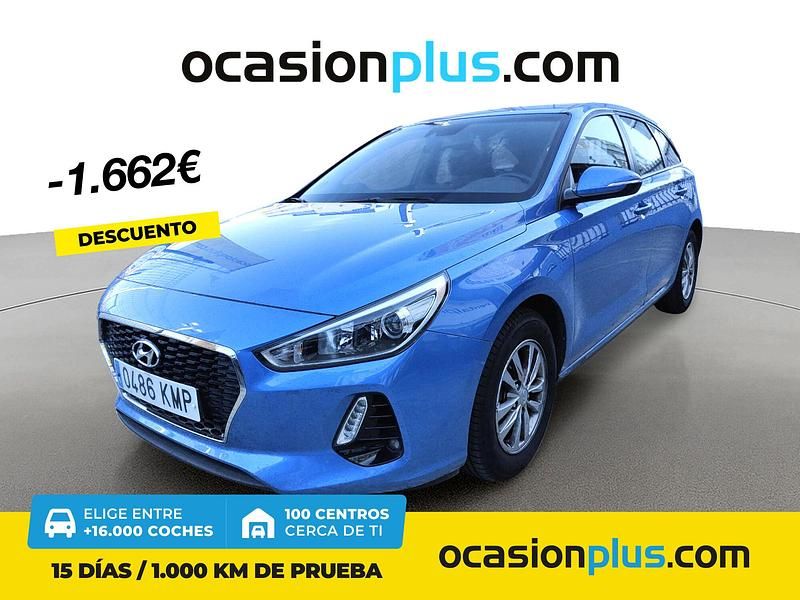 Azul Usado 2018 Hyundai i30 Familiar | 12.900 € (Un poco caro) - Imagen 1/4