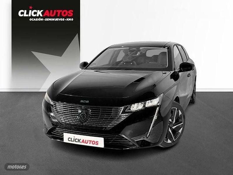 Usado Peugeot 308 Allure 130 CV (95 kW) 2023 Negro Familiar