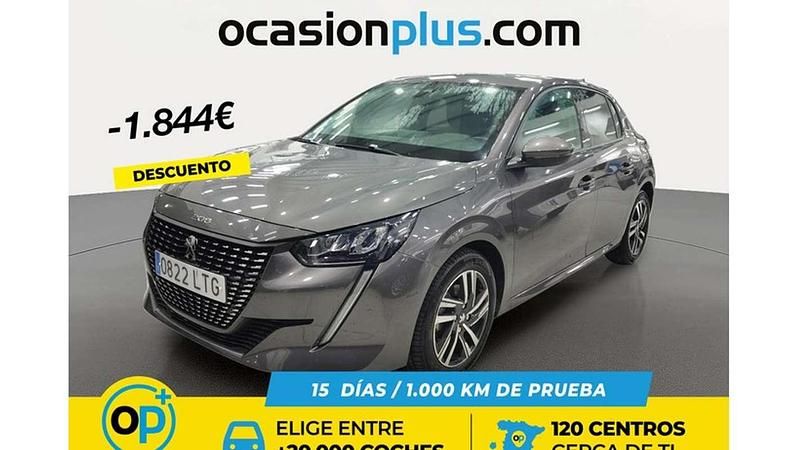 Usado Peugeot 208 Allure 102 CV (75 kW) 2021 Gris Utilitario
