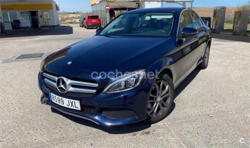 Usado Mercedes C200 Exclusive 136 CV (100 kW) 2017 Azul Berlina