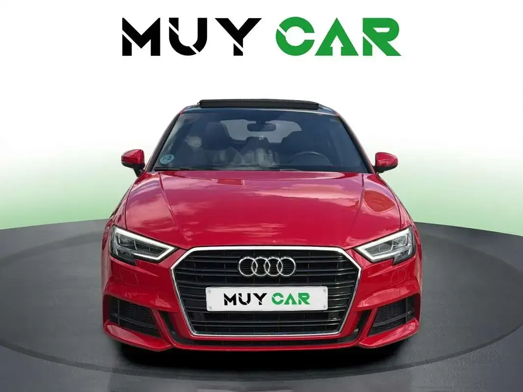 Usado Audi A3 Sportback S-Line 150 CV (110 kW) 2019 Rojo Utilitario