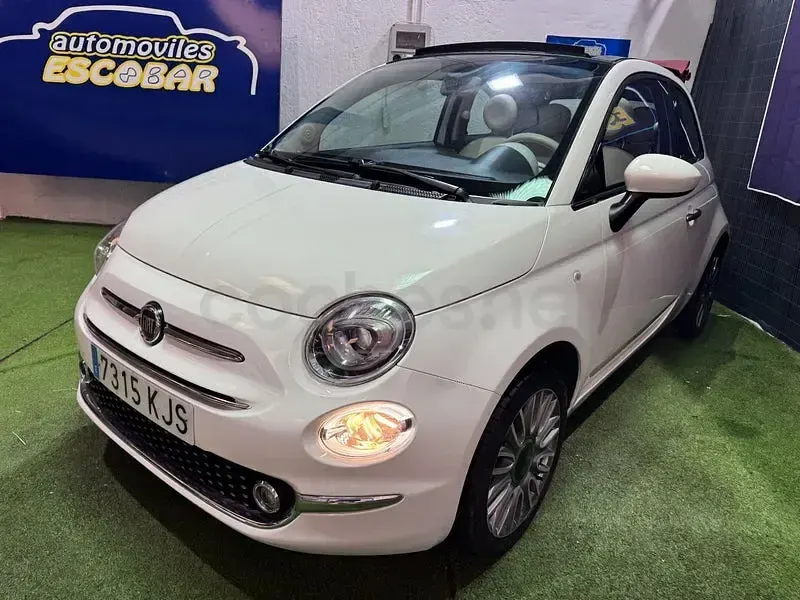 Usado Fiat 500C Lounge 69 CV (50 kW) 2018 Blanco Descapotable